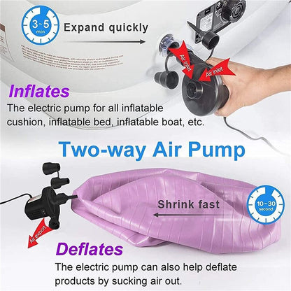 Electric Balloon Pump Mini Inflator Air Potable Inflatable Deflate Compressor For Sex Pillow Sofa Mattress Pool Cushion Blower